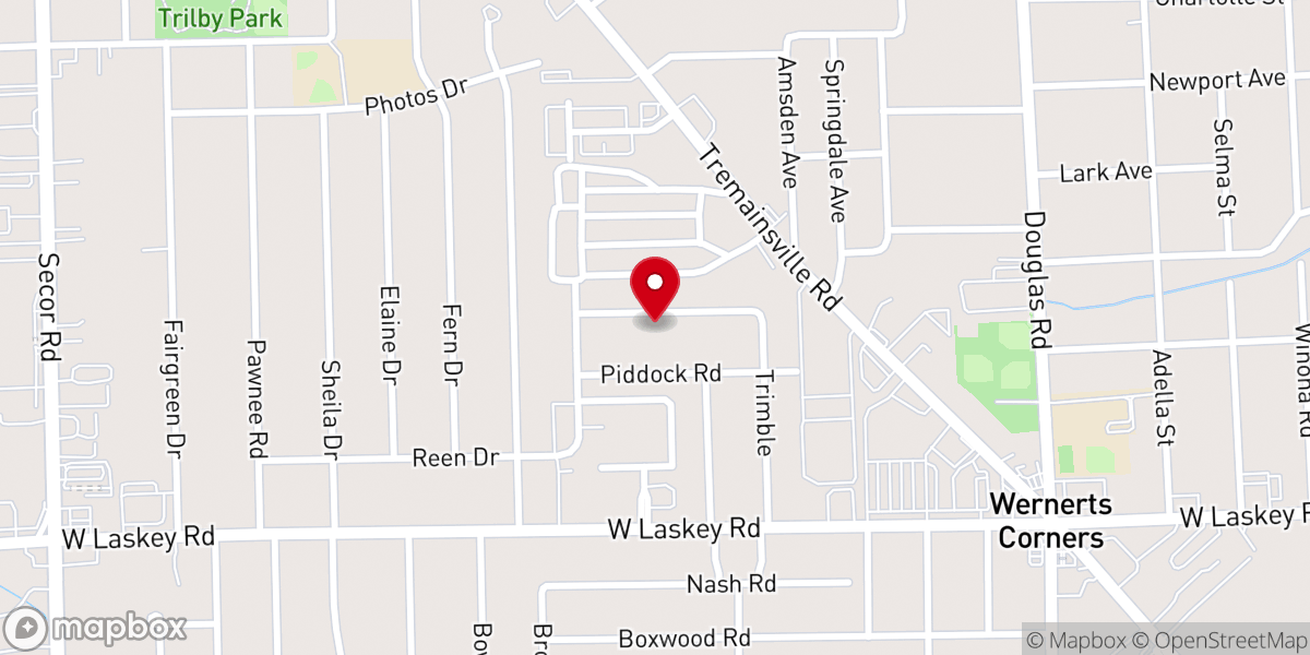 Map showing location of Blessed sacrament Church