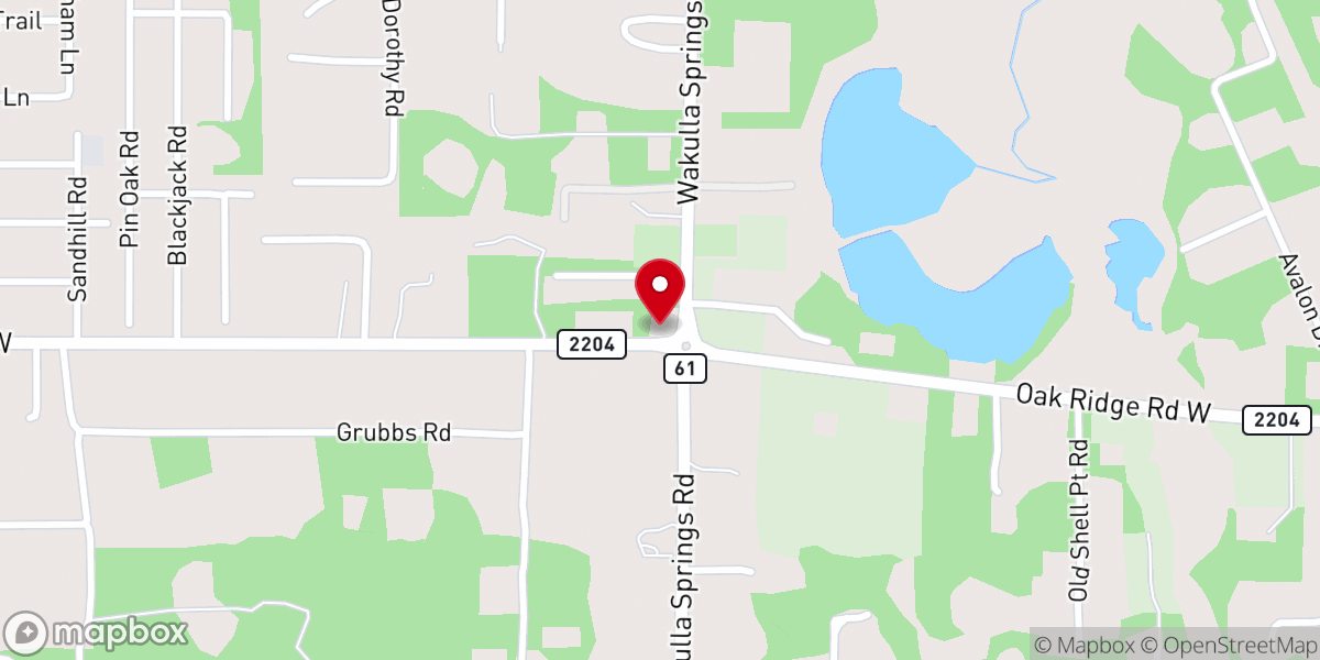 Map showing location of Woodville Church of Christ Written in Heaven