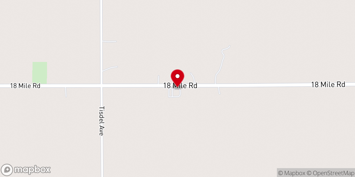 Map showing location of East Nelson United Methodist