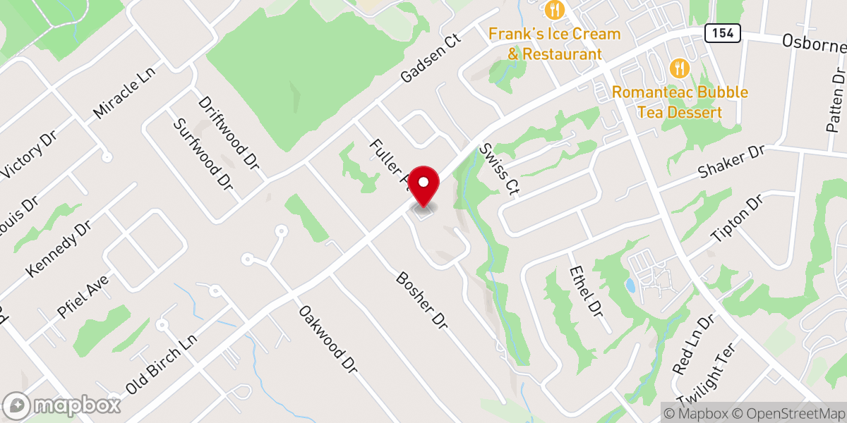Map showing location of Reach Out Fellowship