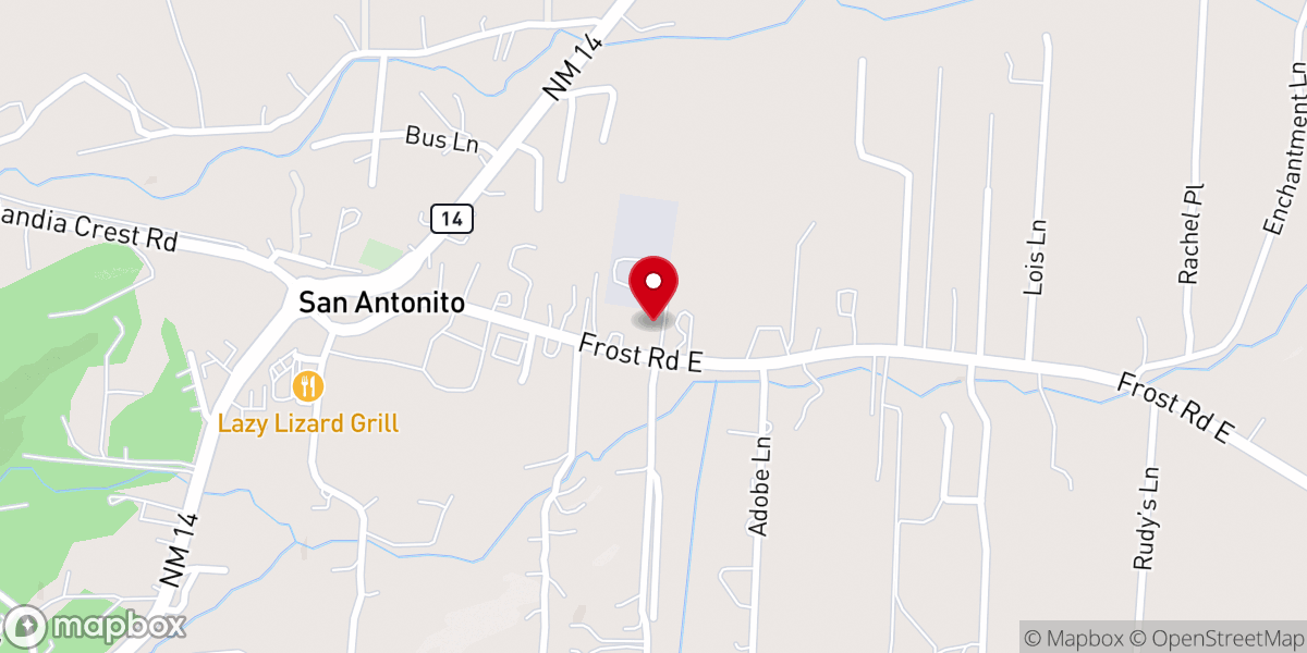 Map showing location of Community Church