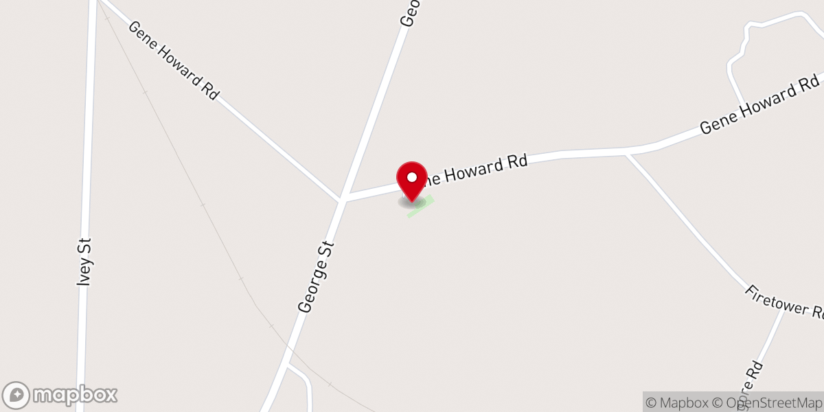 Map showing location of Spread Chapel A.M.E. Church