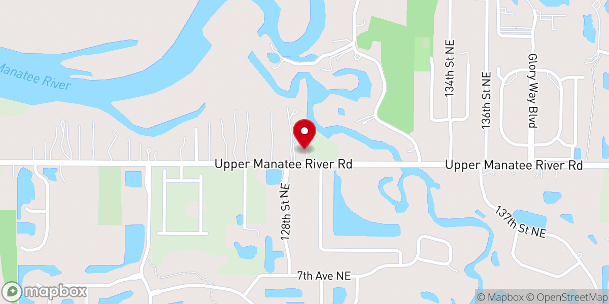 Map showing location of Mill Creek Baptist Church