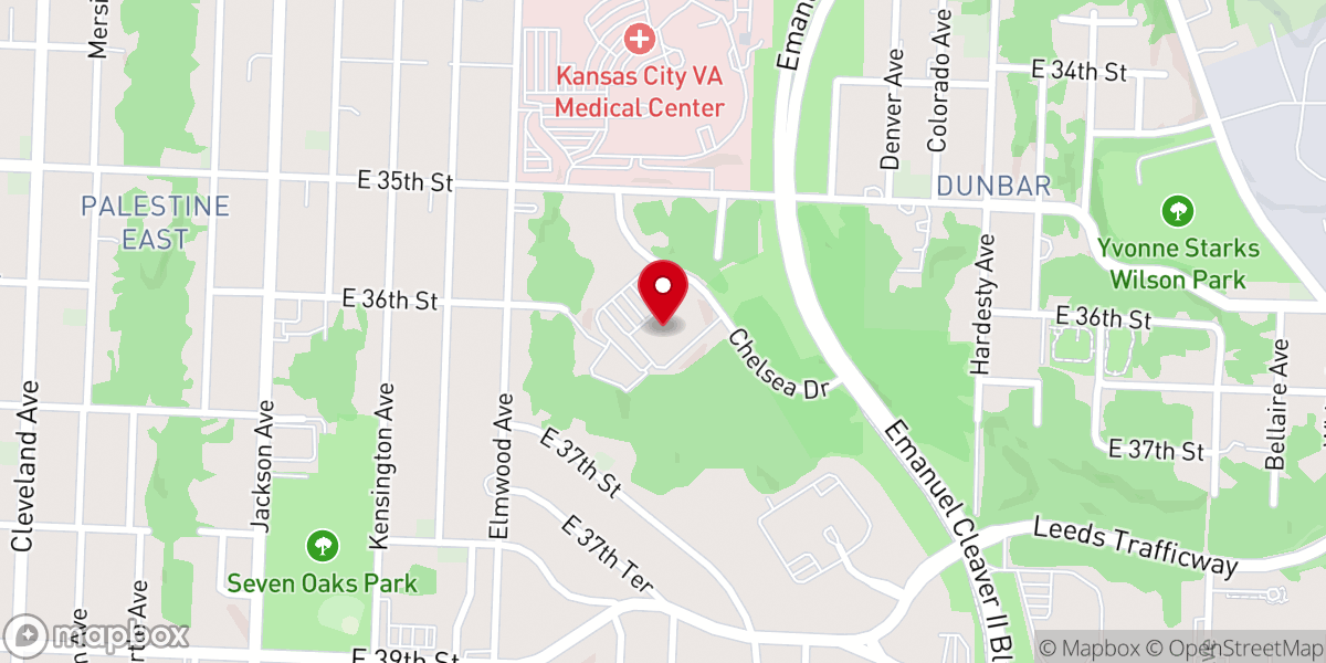 Map showing location of Friendship Baptist Church