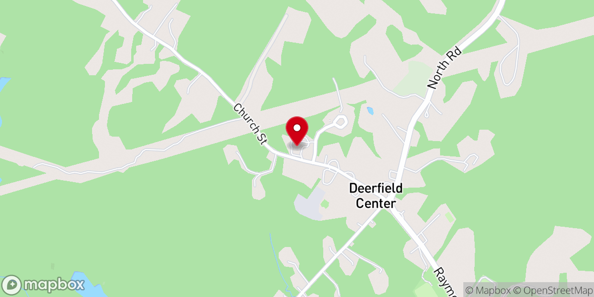 Map showing location of Deerfield Community Church