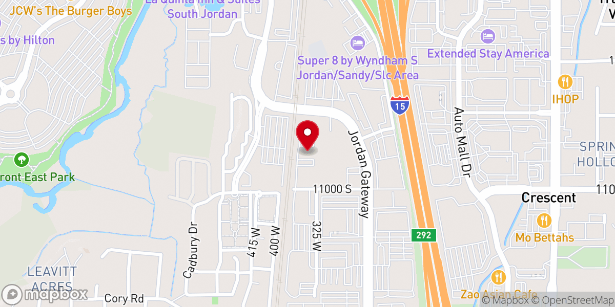 Map showing location of Awaken Church