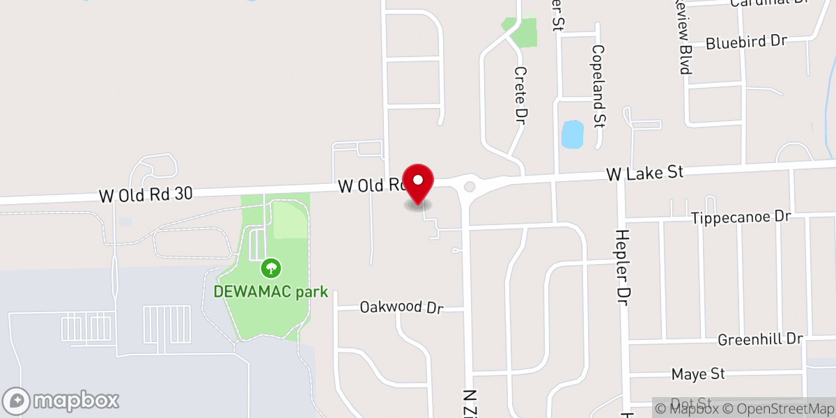 Map showing location of Touch of Life Church