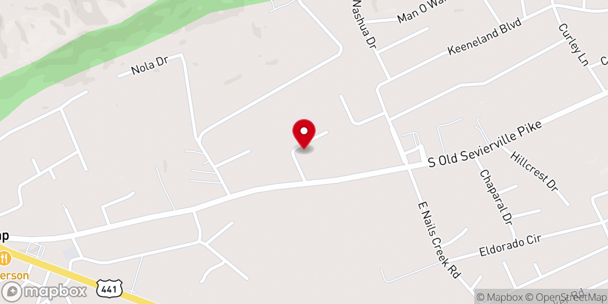 Map showing location of Bells Chapel