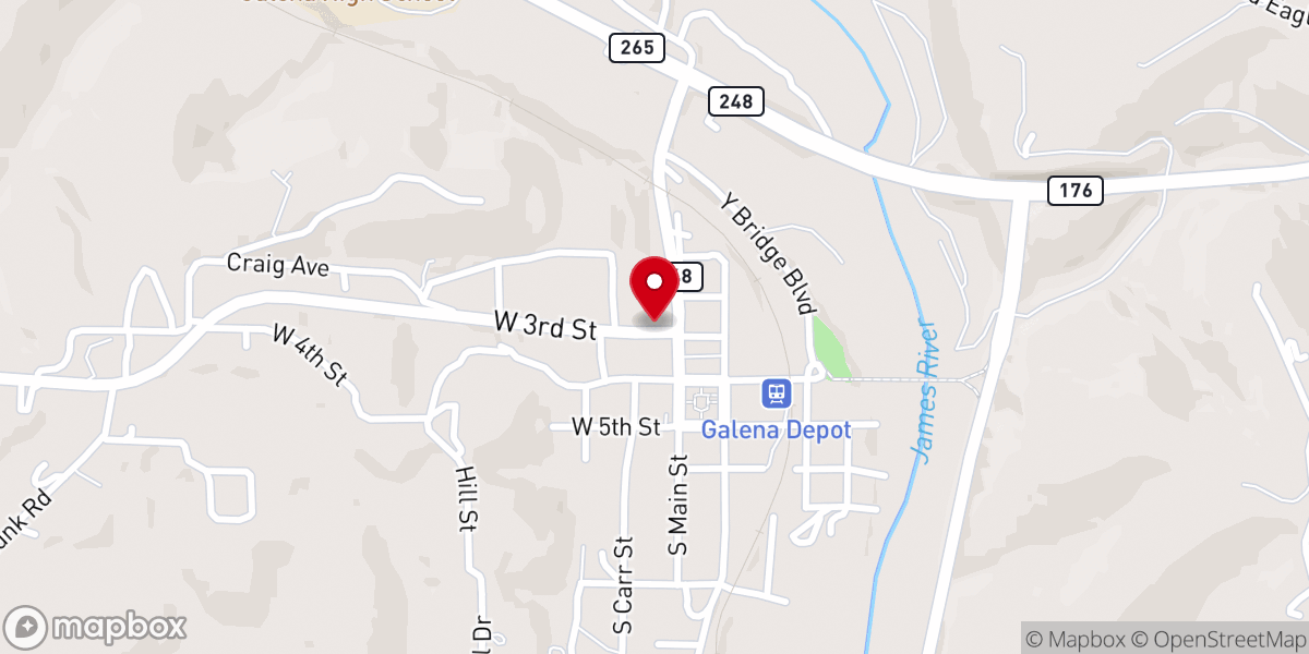 Map showing location of The Farmers Daughter Café