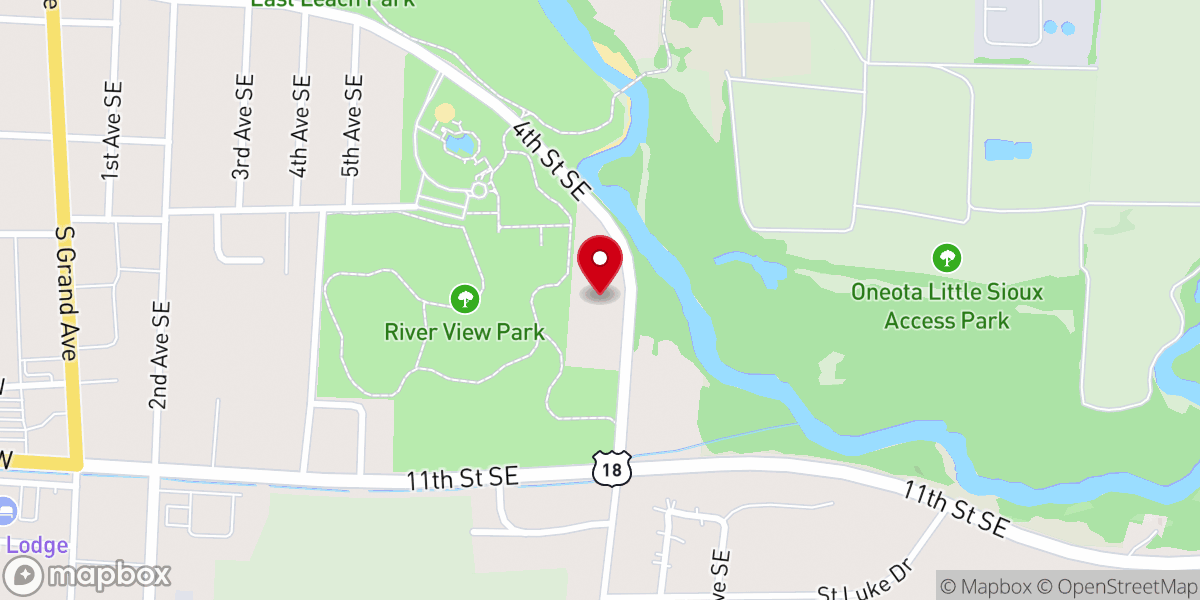Map showing location of Living Word Church