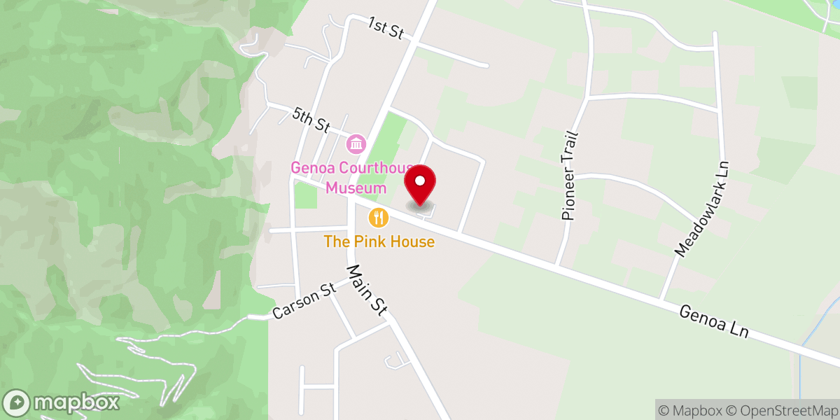 Map showing location of Cottonwood Cottage