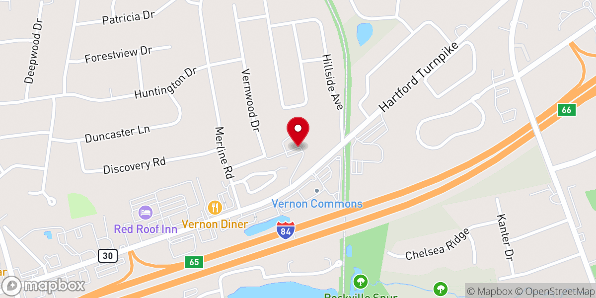 Map showing location of St John's Episcopal Church