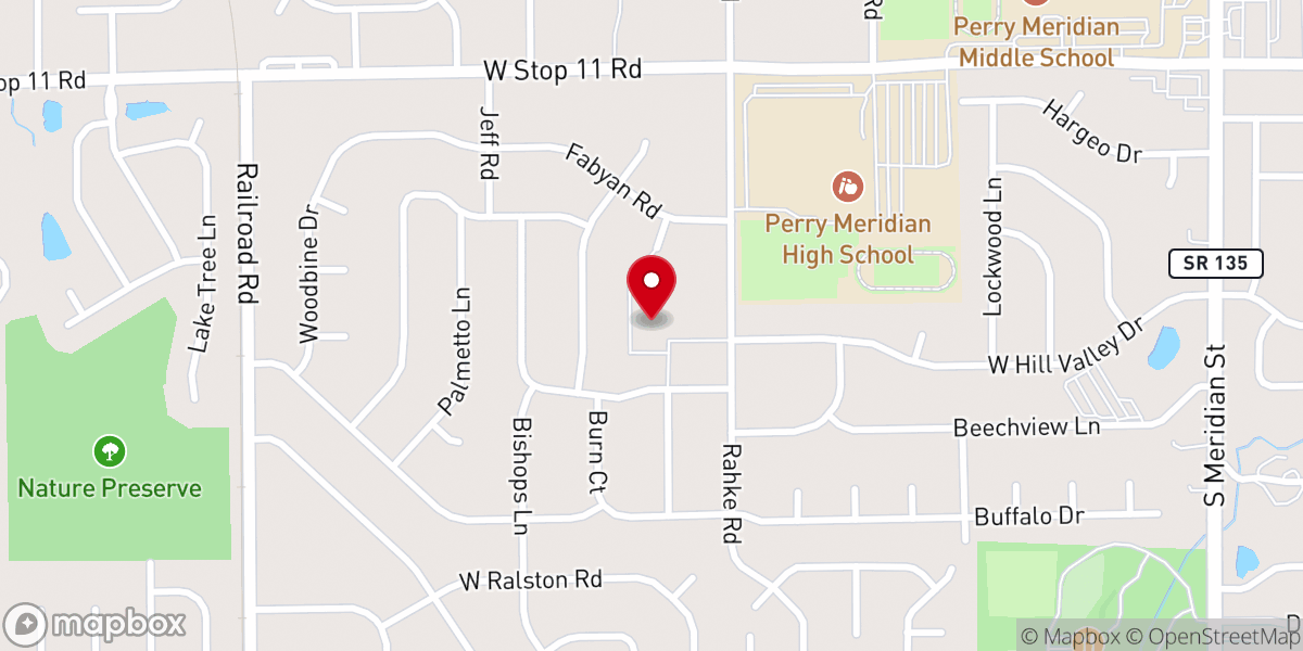 Map showing location of St. Barnabas Catholic Church