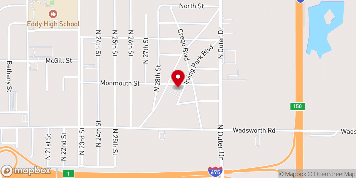 Map showing location of Saint Lukes Temple Church