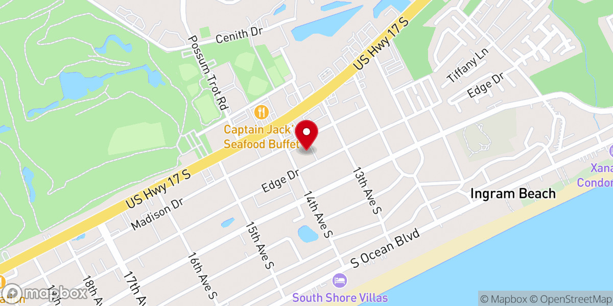 Map showing location of Trinity United Methodist Church