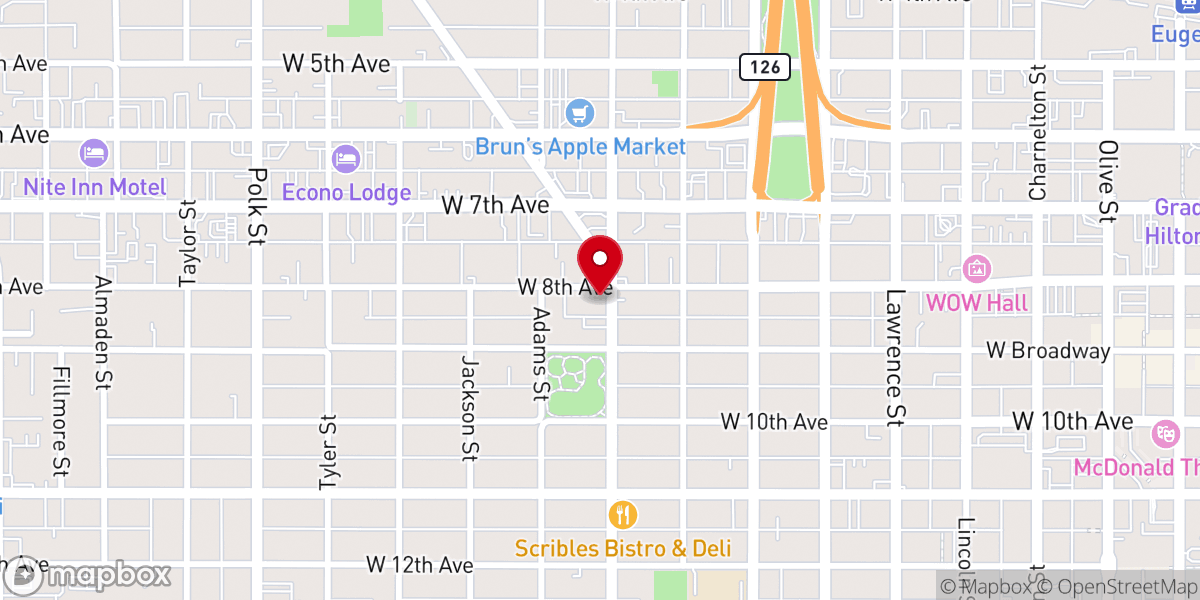 Map showing location of Grace Fellowship Church