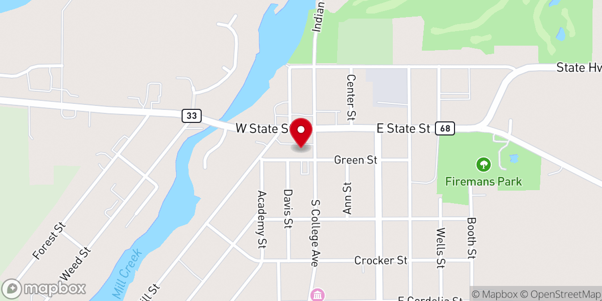 Map showing location of Annunciation Parish