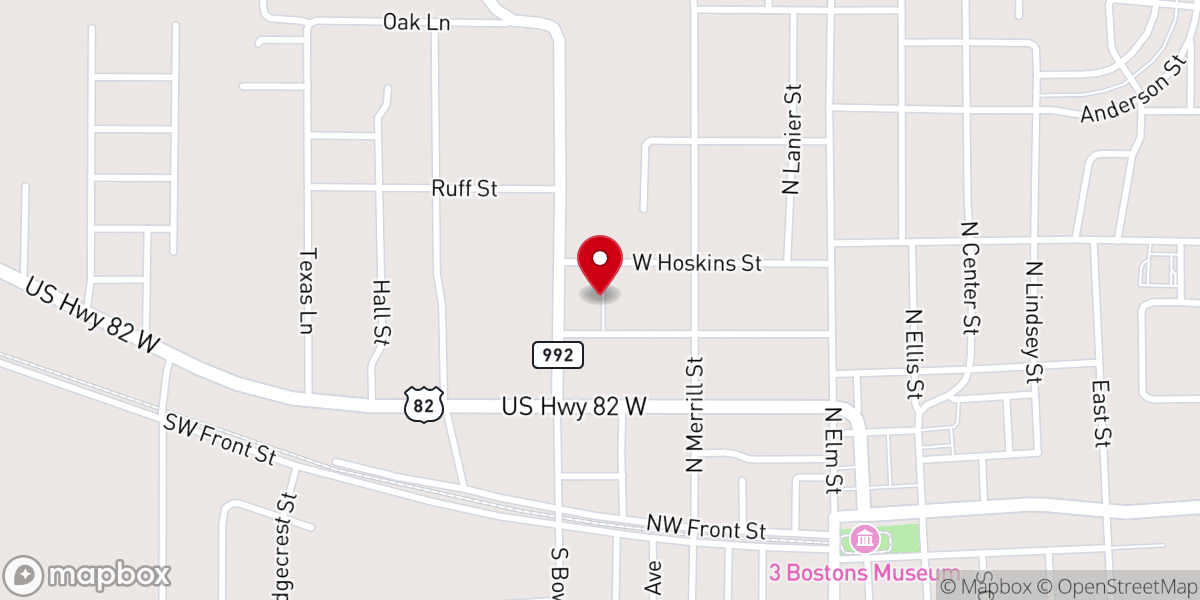 Map showing location of St Mary's Catholic Church