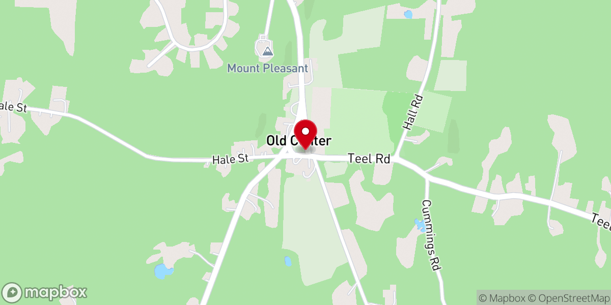 Map showing location of First Church in Winchendon Site