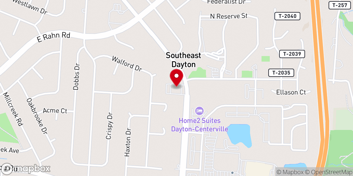 Map showing location of Cornerstone Church of Christ
