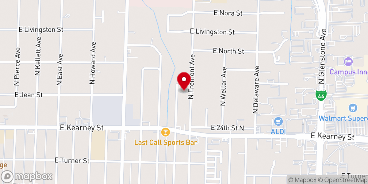Map showing location of Iglesia Bautista Nuevo Pacto