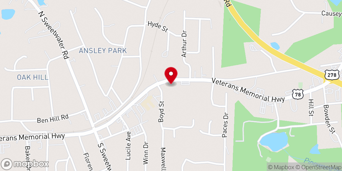 Map showing location of True Gospel Mission Int'l (Happy Family Chapel)