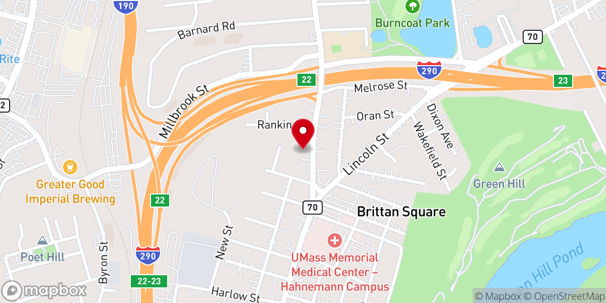 Map showing location of Nuevo Amanecer Spanish / Seventh-day Adventist Church