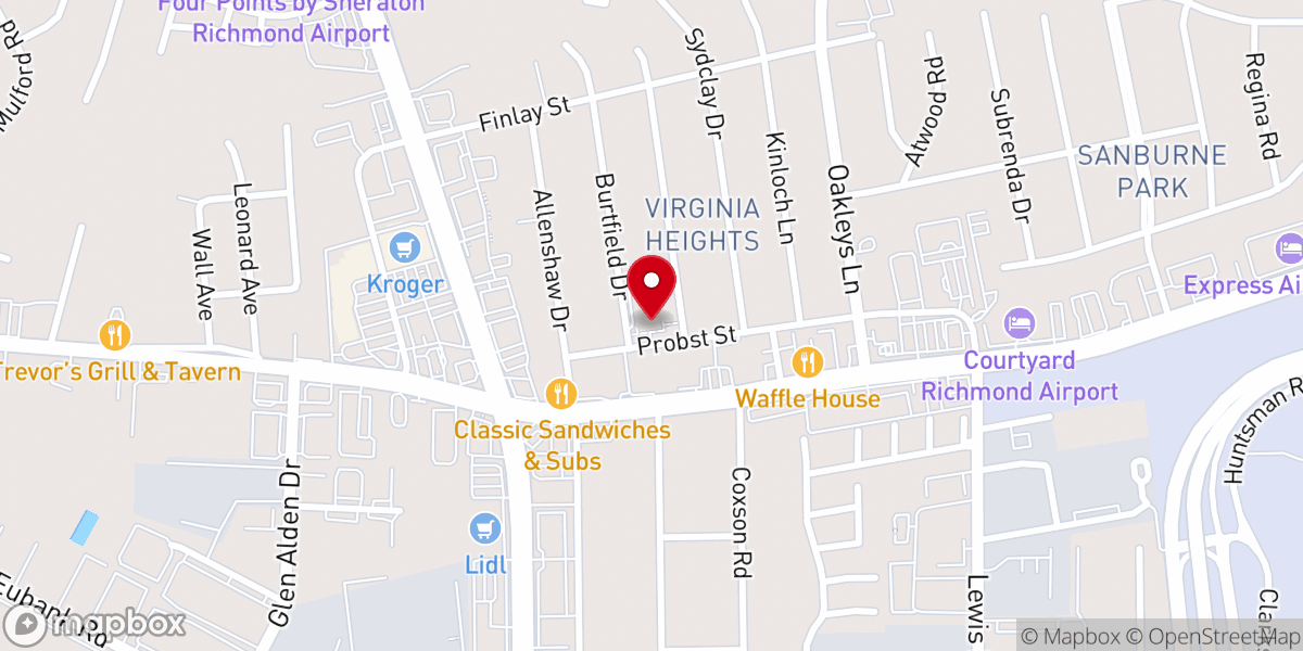 Map showing location of Anointed Fellowship Praise Church