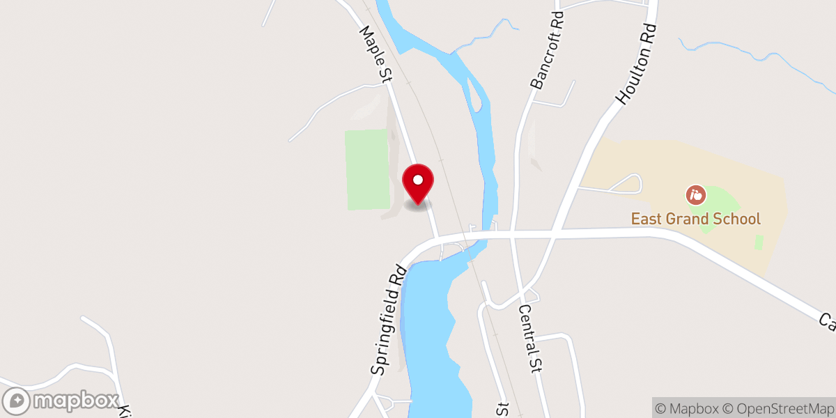 Map showing location of Danforth Baptist Church