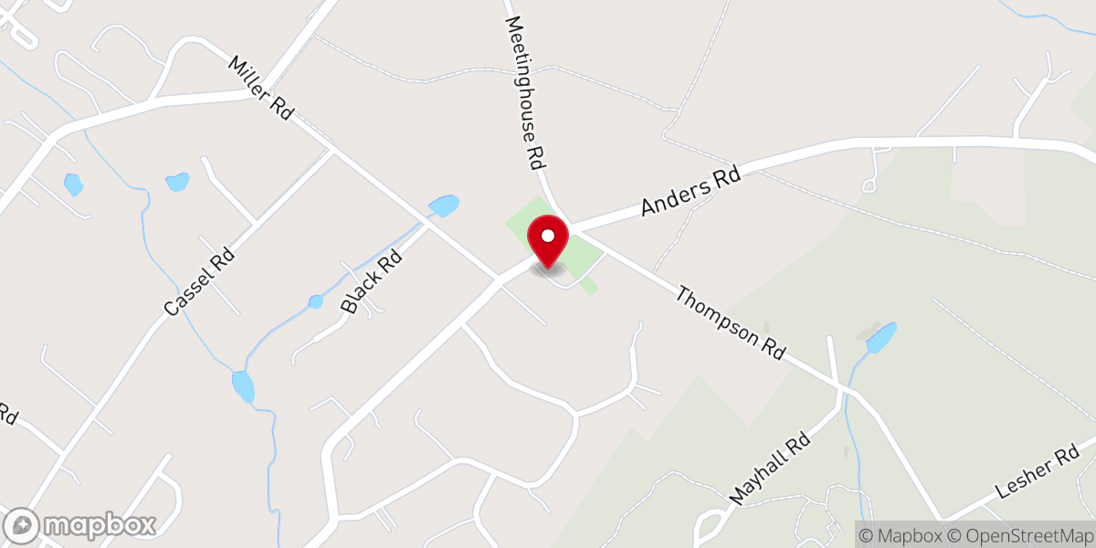 Map showing location of Lower Skippack Mennonite Church