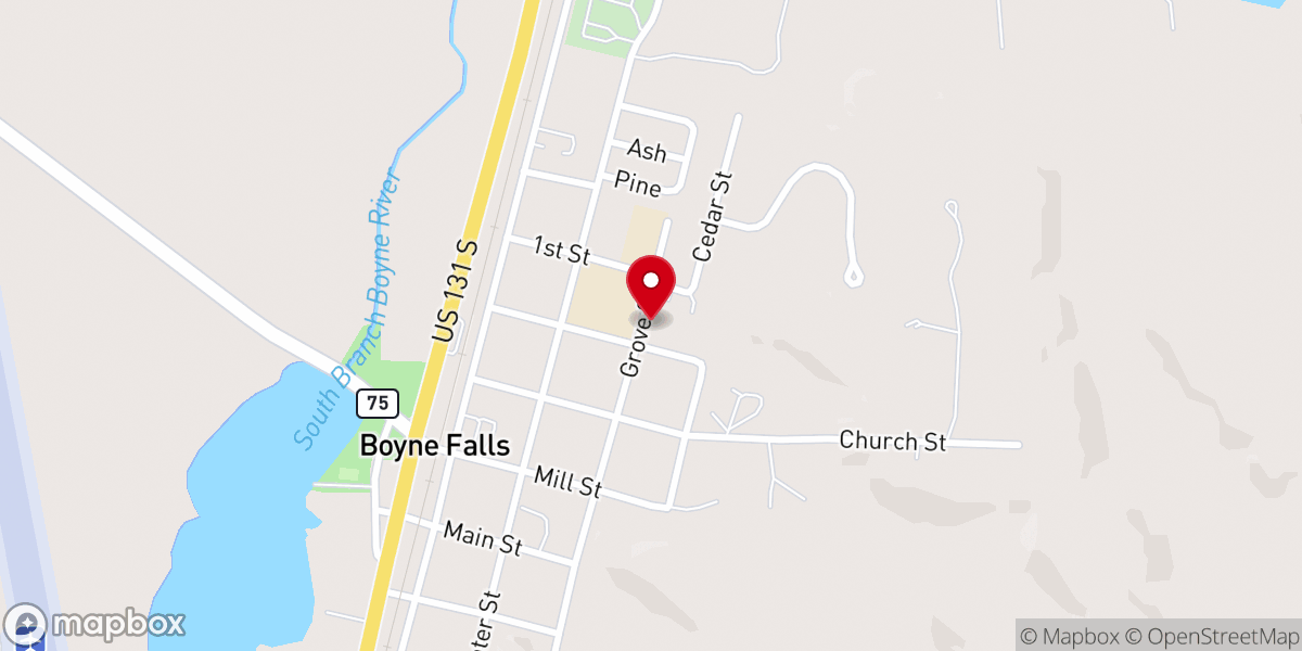 Map showing location of St Augustine Catholic Church