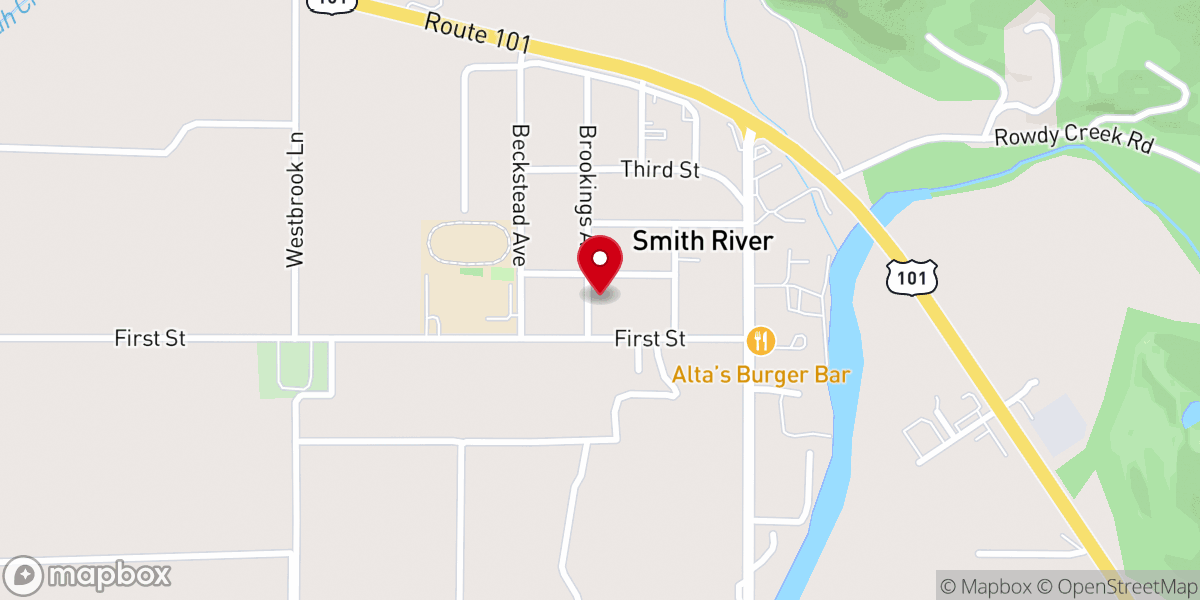 Map showing location of Faith Christian Center