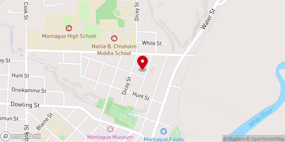 Map showing location of St. James Lutheran