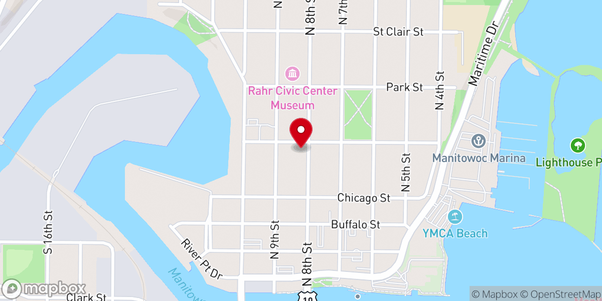 Map showing location of St James Episcopal Church