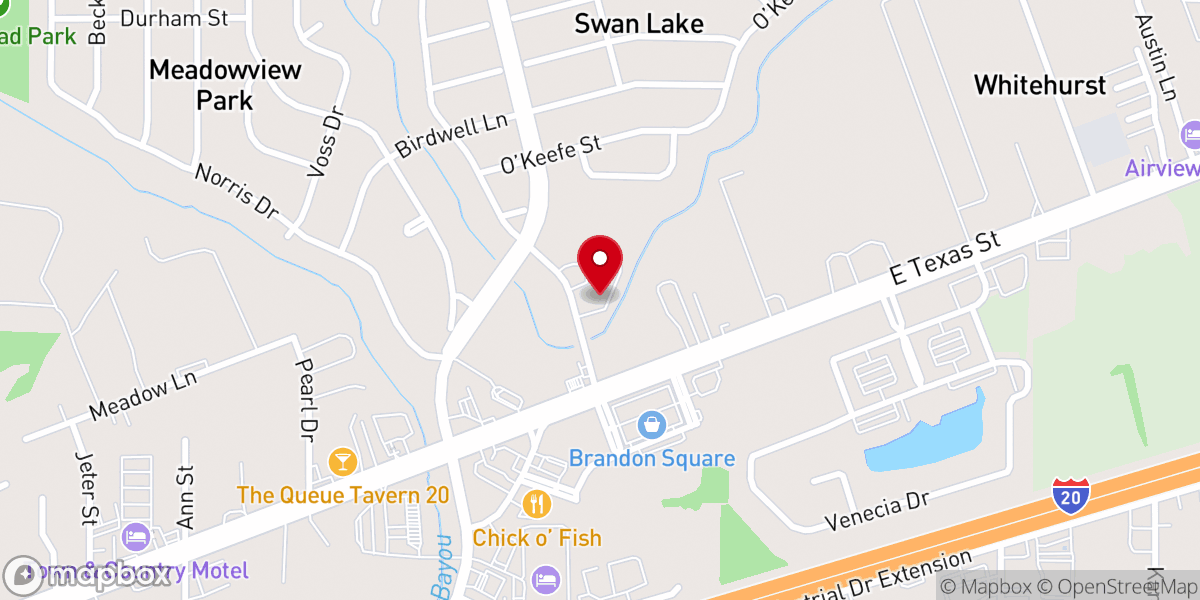 Map showing location of Open Door Bible Church