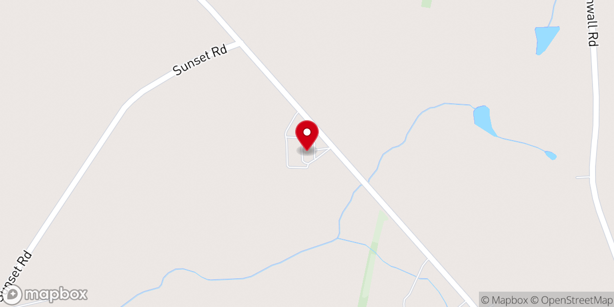 Map showing location of Hester Baptist Church