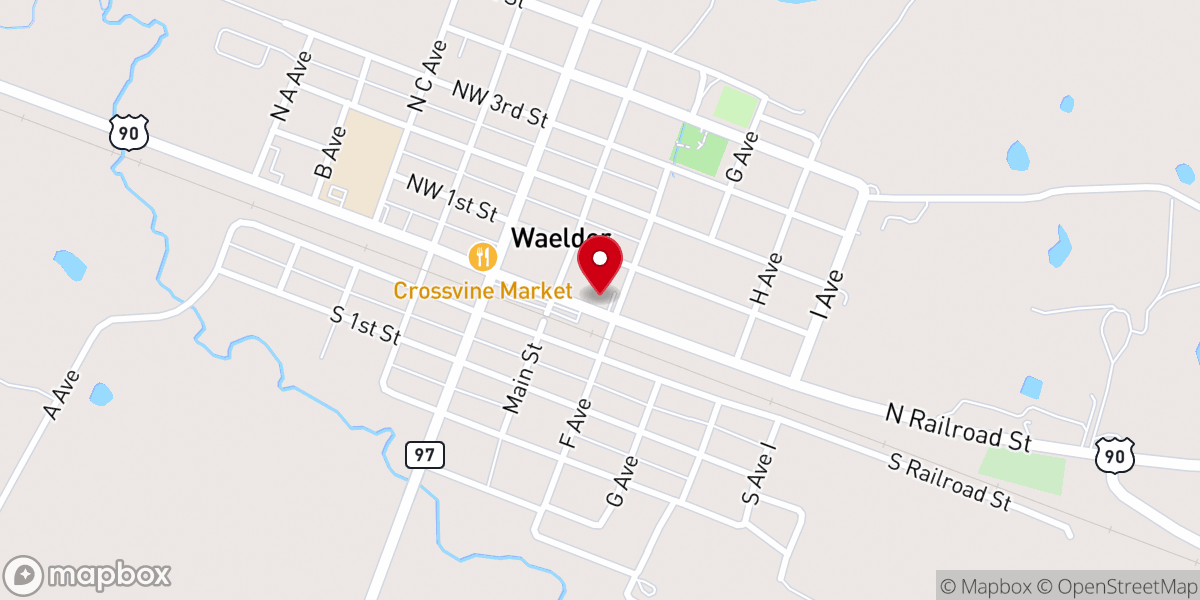 Map showing location of St. Patrick Catholic Church