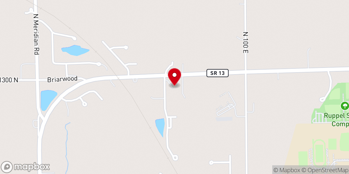 Map showing location of North Manchester Church of Christ