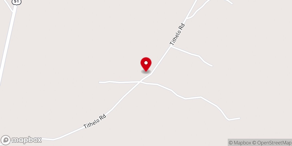 Map showing location of Mount Zion Cobbville Baptist Church