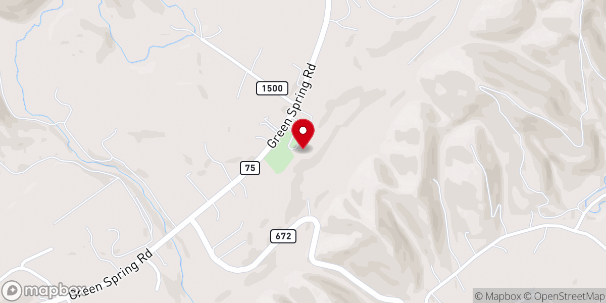 Map showing location of Mount View Church