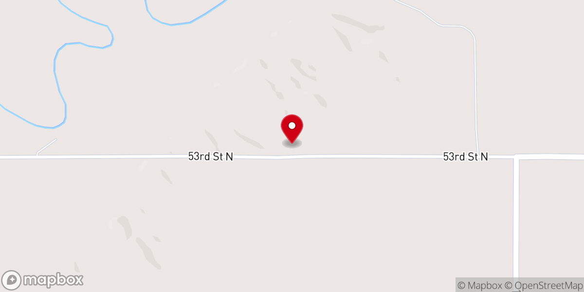 Map showing location of Norway Lutheran Church