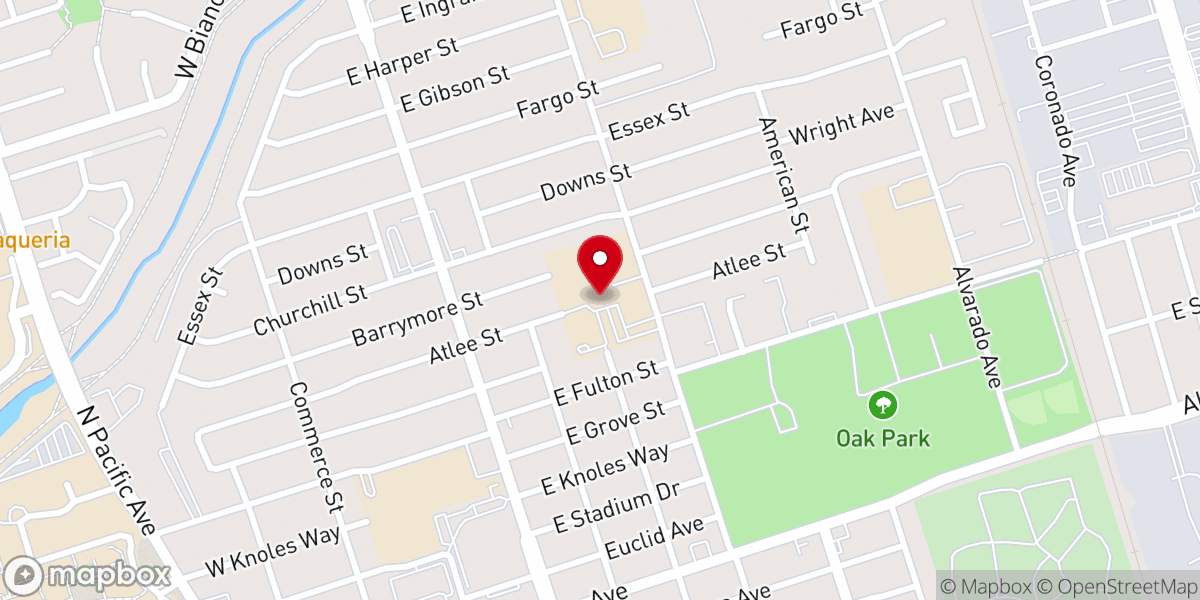 Map showing location of Saint Luke Catholic Church