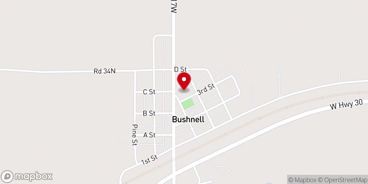 Map showing location of Calvary United Methodist Church