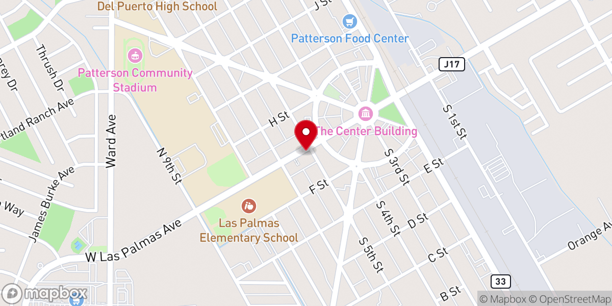 Map showing location of Evangelical Covenant Church