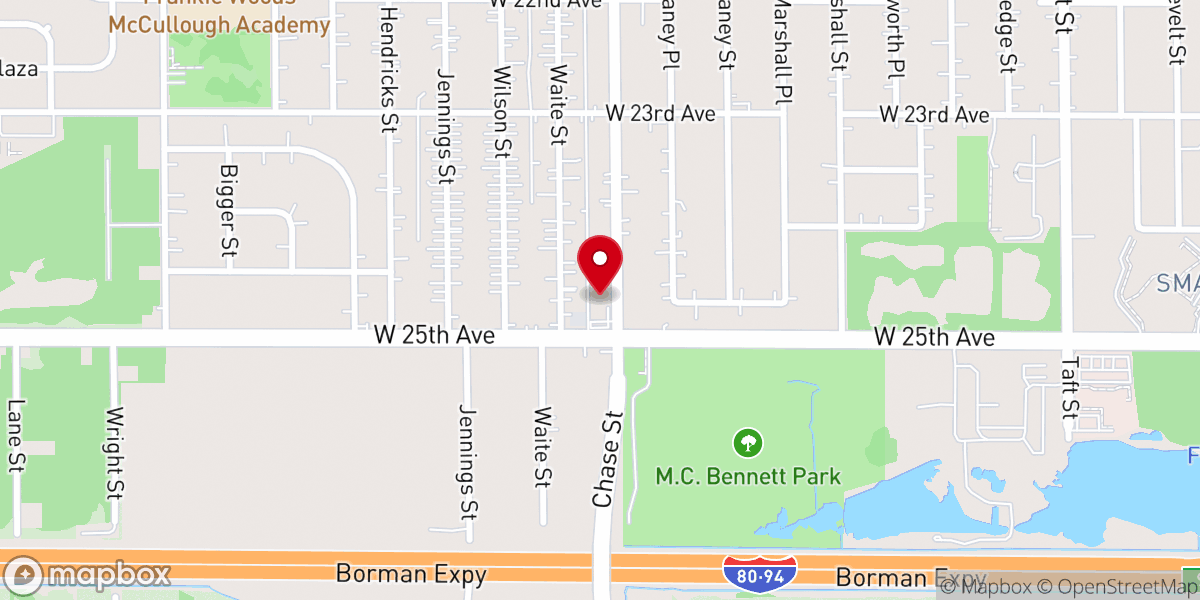 Map showing location of Love Feast Church of God