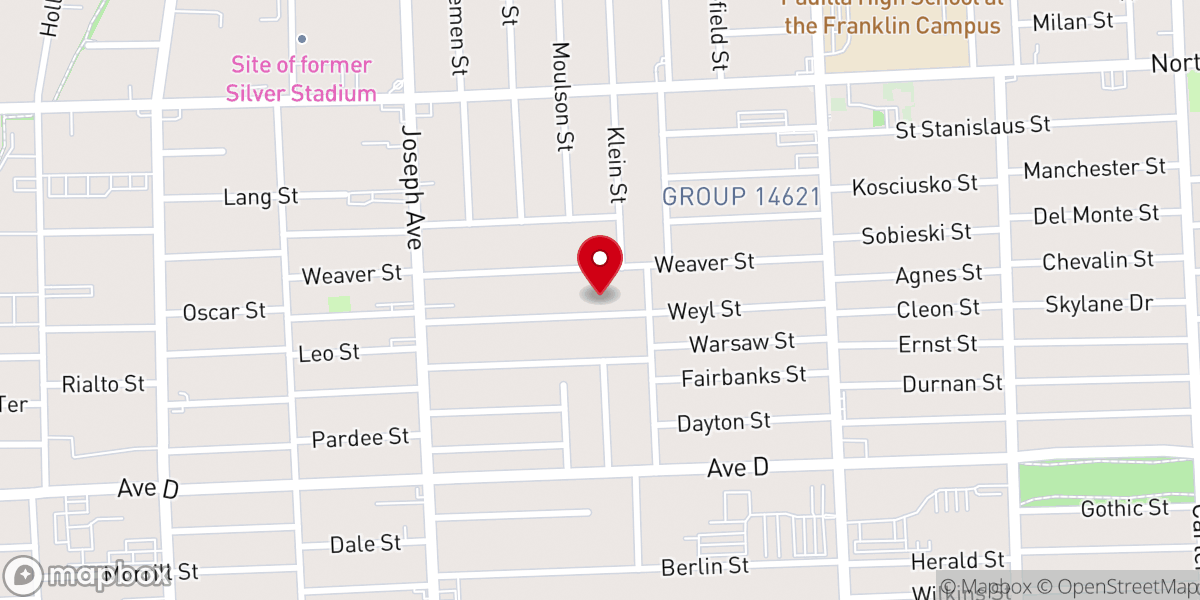 Map showing location of Faith Bible Tabernacle Center Inc