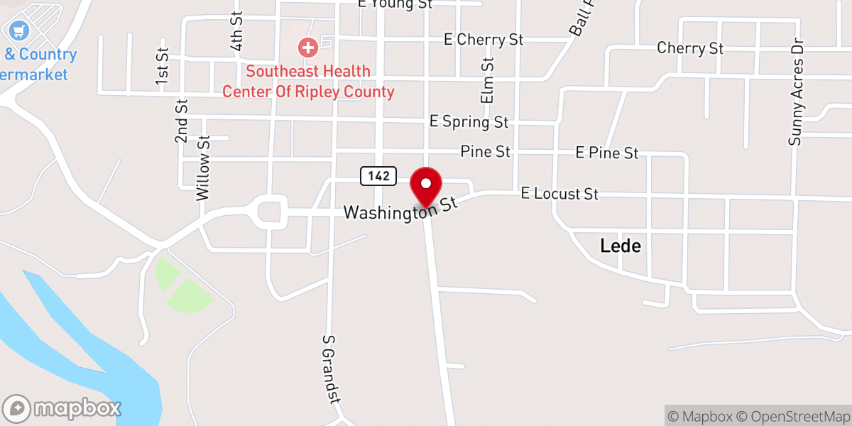 Map showing location of Bible Way Association