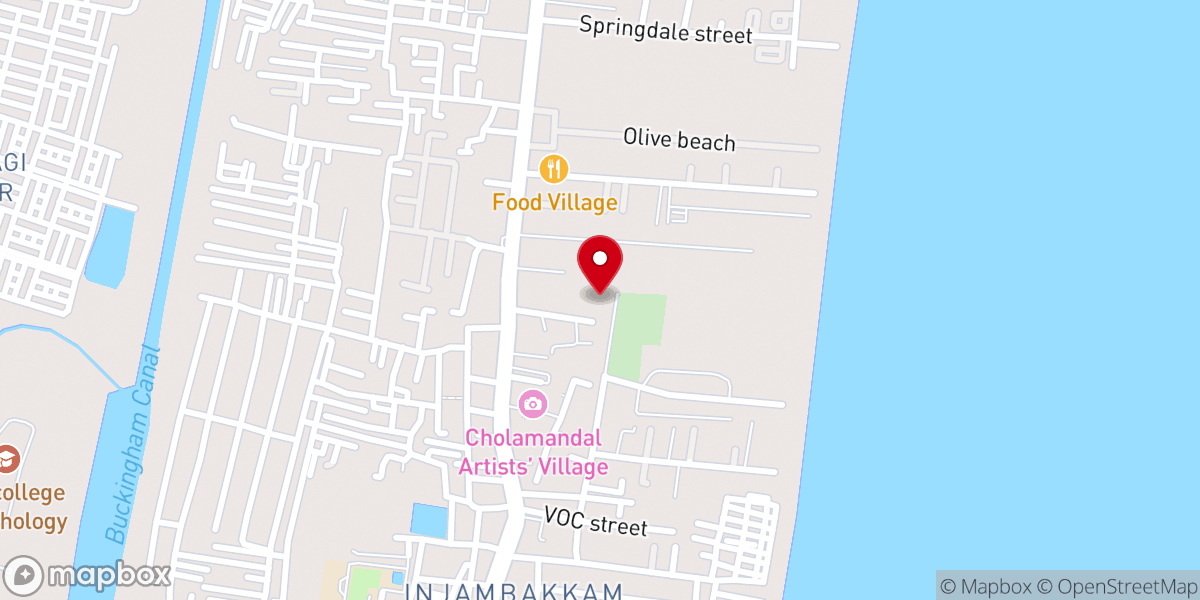 Map showing location of St. Mary's Orthodox Syrian Church 