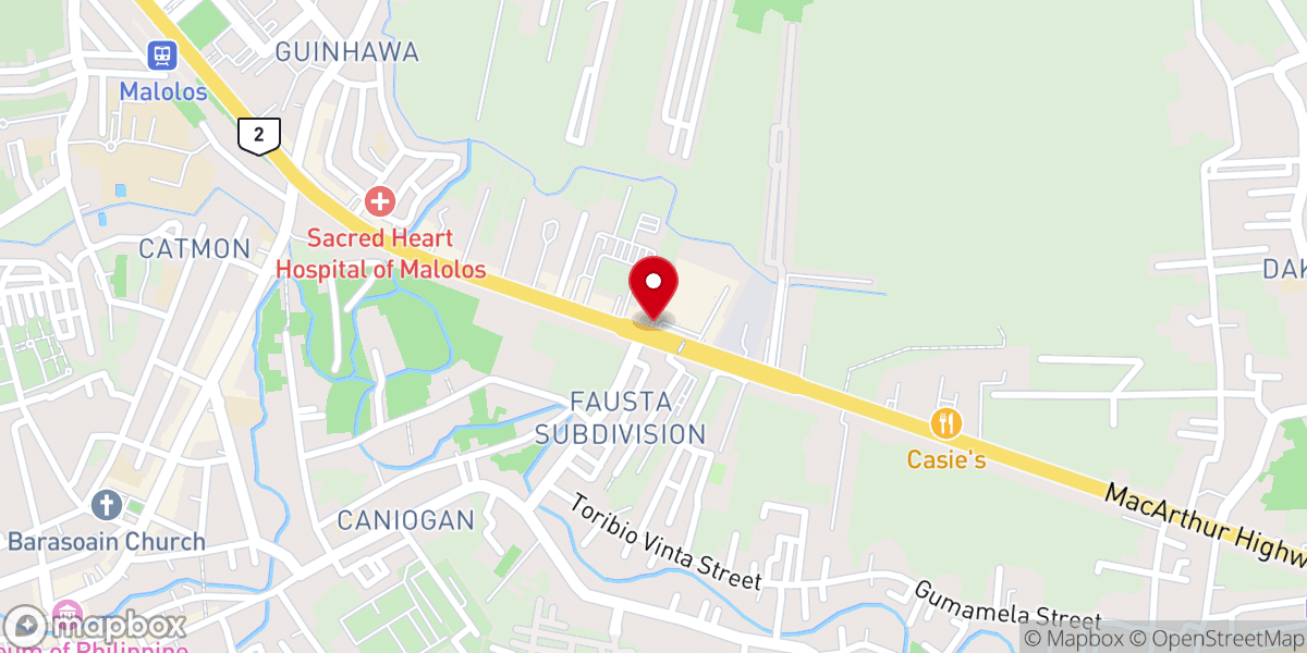 Map showing location of Victory Bulacan Complex