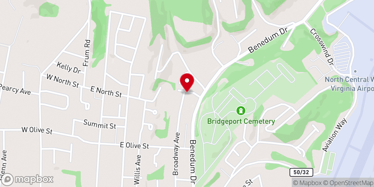 Map showing location of Restoration Community Church Clarksburg